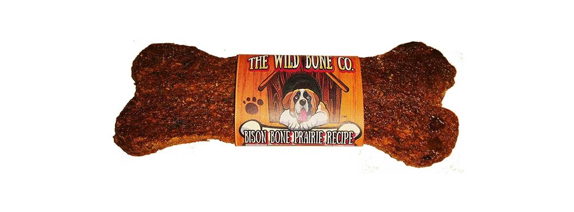 The Wild Bone Bison Bone Prairie Recipe Dog Treats, 1-oz