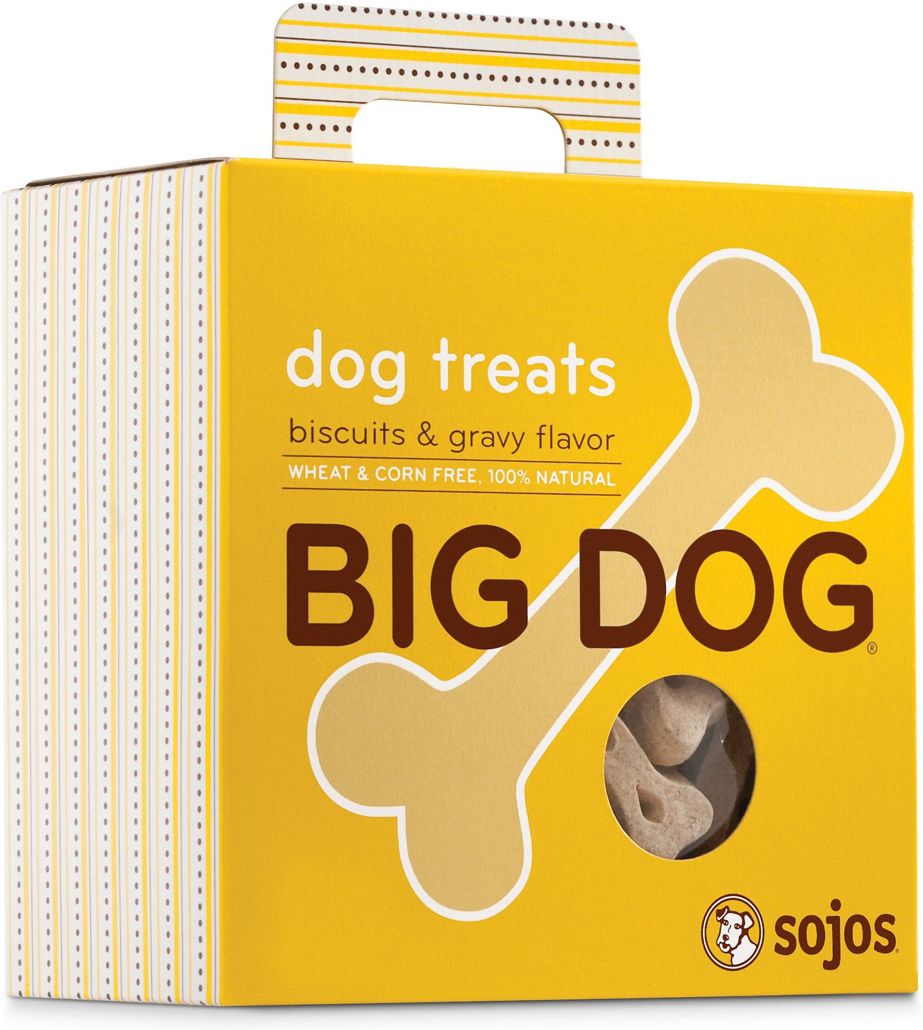 Sojos Big Dog Biscuits & Gravy Flavor Dog Treats, 12-oz box