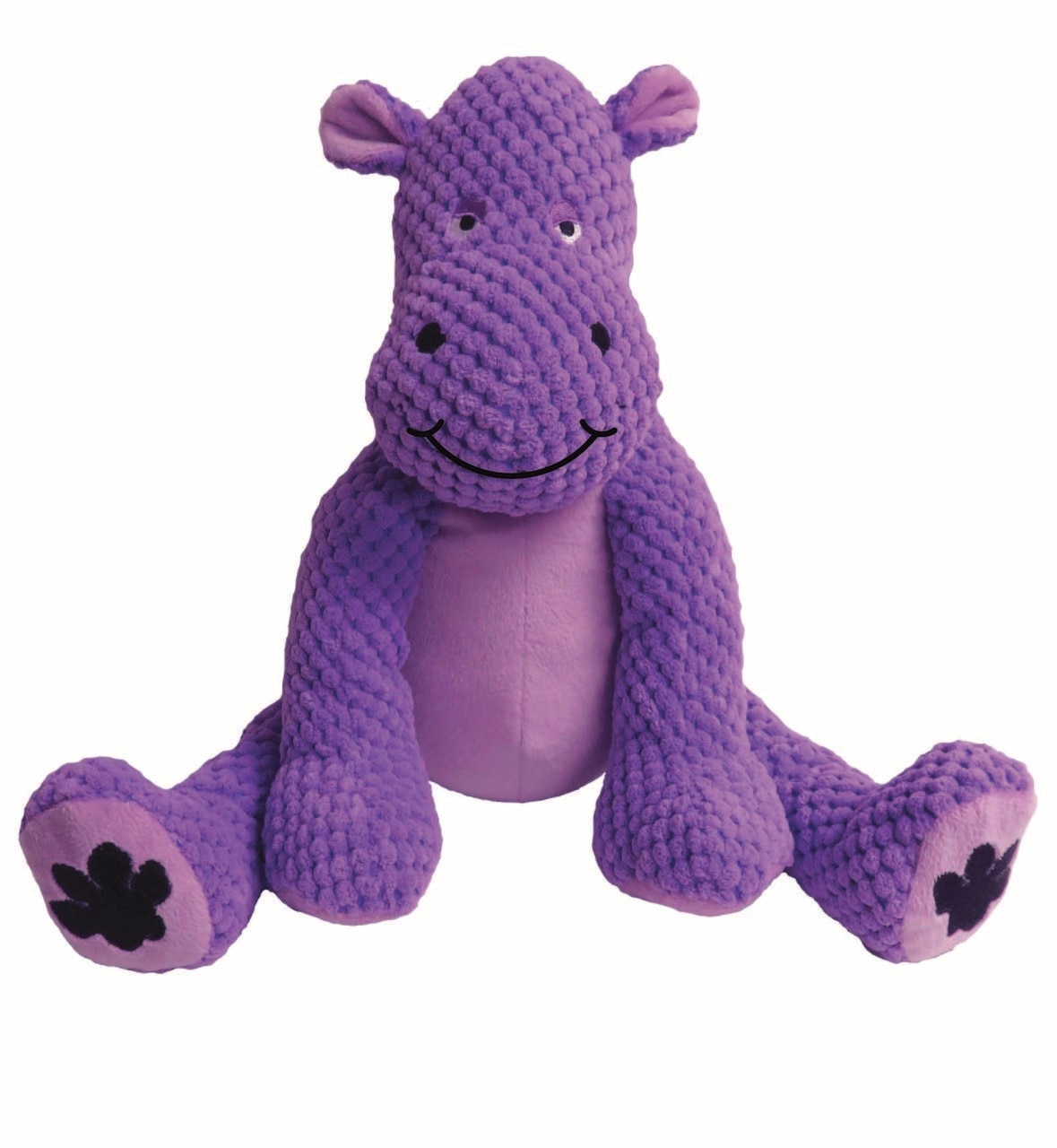 fabdog Floppy Plush Dog Toy, Hippo, Large