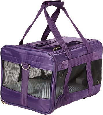 Sherpa original delux パープル ペットソフトキャリーバッグ Sherpa Original Deluxe Pet Carrier, Plum, Large | Kelley's Pets