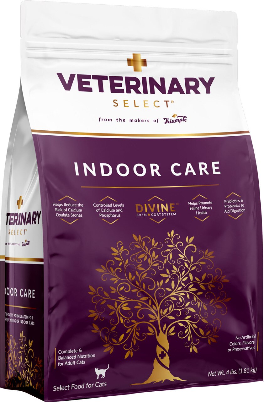 Triumph Veterinary Select Indoor Care Dry Cat Food, 4-lb
