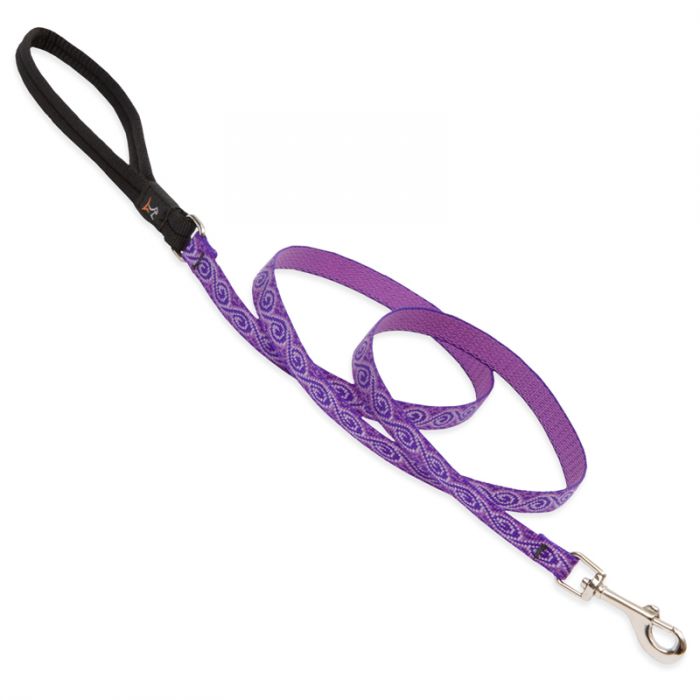 Lupine Pet Original Designs Dog Leash, Jelly Roll, 1/2-in x 6-ft