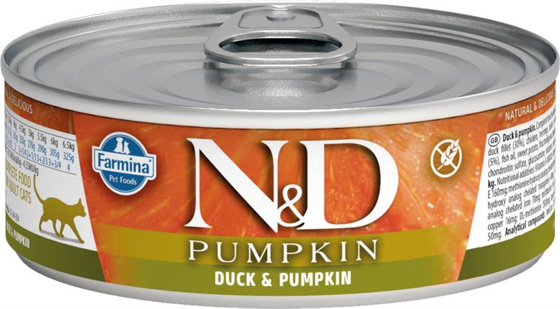 Farmina N&D Pumpkin Duck & Pumpkin Wet Cat Food, 2.46-oz